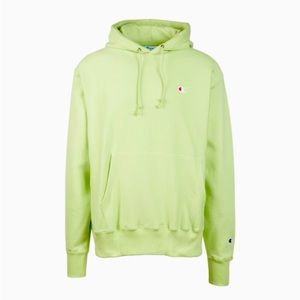Champion Reverse weave hoodie Large “Lime green/yellow”